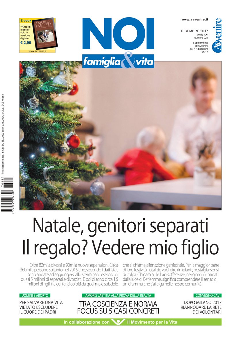 MpV_Italia's tweet photo. Domenica 17 in edicola con NOI FAMIGLIA & VITA, in collaborazione con @Avvenire_NEI troverete alcuni contributi del 37 Convegno #Cav2017.
@AgenVitanews @Gianluigi_Gigli https://t.co/Y97MjdKvqL