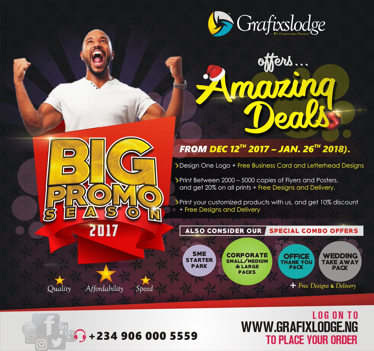 Grafix_lodge's tweet photo. Let's gift you this Christmas with amazing deals...
#GrafixLodge #BigPromoSeason #Design #DigitalDesign #Graphics #Print #GrafixLodgeDeals https://t.co/x8Z3MxXS14