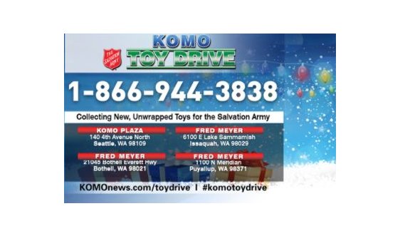 jaccilewis's tweet image. Help make the holidays brighter for a child in need! Come down to KOMO Plaza or three area Fred Meyers to donate a new, unwrapped toy for our #KOMOToyDrive .
