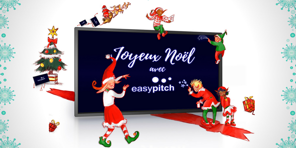 Easypitch_info's tweet photo. Toute l'équipe #Easypitch vous souhaite un joyeux #noël 2017 :) #bonheur #fetes https://t.co/MJ5duXQfZ2