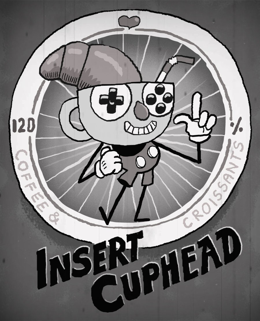 pigsell's tweet image. Fanart for the most beautiful @CupheadOfficial from StudioMDHR Entertainment and for my favorite morning podcast @insertmoin ☕️ ❤️. Alles Gute zum Geburtstag mein bester Manuel Fritsch! #cuphead #insertmoin #mexer #fanart #StudioMDHR #croissant