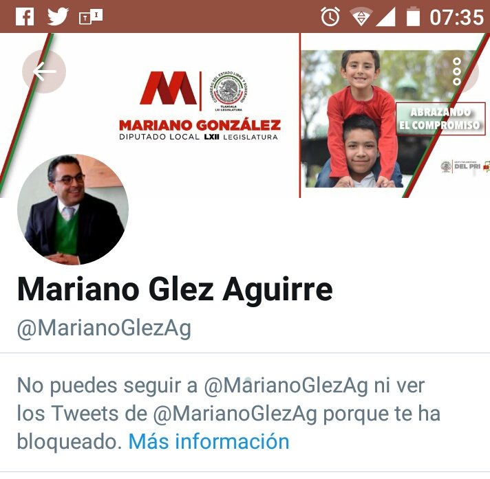 AndarPueTlax's tweet photo. Estoy muy consternado porque el corrupto Marianito me ha bloqueado!! Uno que culpa que además de corrupto sea incapaz?? @Congreso_Tlax @pritlaxcala @GobTlaxcala @UlisesPixel @albertoamaroc @JulioCesar_HdzM @PANApizaco @AlfredooCuesta_ @AlexGomezMX @marianagfoullon @Sandra_Corona https://t.co/yc68Y7HZ5v