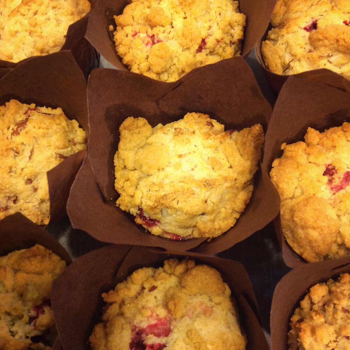 It's a frigid Friday but come in and grab a warm Cranberry Almond muffin or Mocha Chocolate Chip scone! ❄️🍪😋 #cakeflourbakery #goodeats