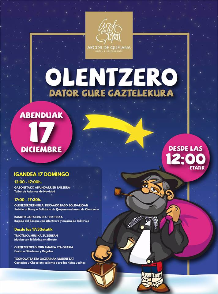 aiaratur's tweet photo. ¡Este domingo #Olentzero visitará Arcos de Quejana! Aprovechad para escribir vuestras 📝 😉 Horra, horra, gure #Olentzero!!! https://t.co/vOd1Xf6cVz