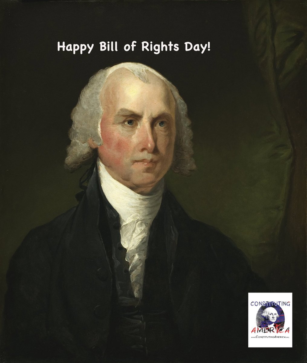 CathyGillespie's tweet photo. On this day in 1791 Virginia ratified the #BillofRights
making the first 10 Amendments the law of the land! Happy #billofrightsday to all my friends in #ConstitutionalEducation @ConstituteUS @BRInstitute @ConSource @JMSilverbrook @KirbyCenter @AshbrookCenter @HCOnlineCourses https://t.co/DUH4EsYDsC