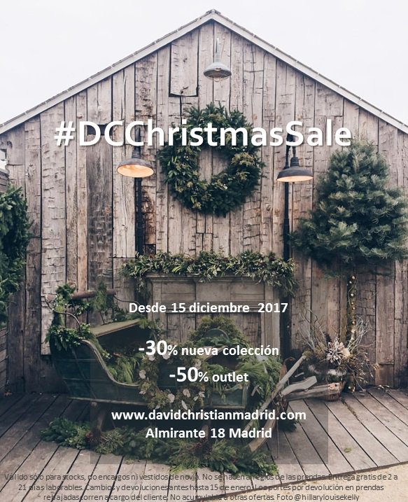 #DCChristmasSale 30% de descuento en la colección y 50% en outlet 🎄💕 #online #almirante18madrid #davidchristian #rebajas