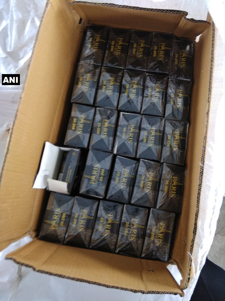 Hyderabad: DRI recovered 132 cartons of Paris brand cigarettes valued at Rs  65.96 lakhs at Kacheguda railway station