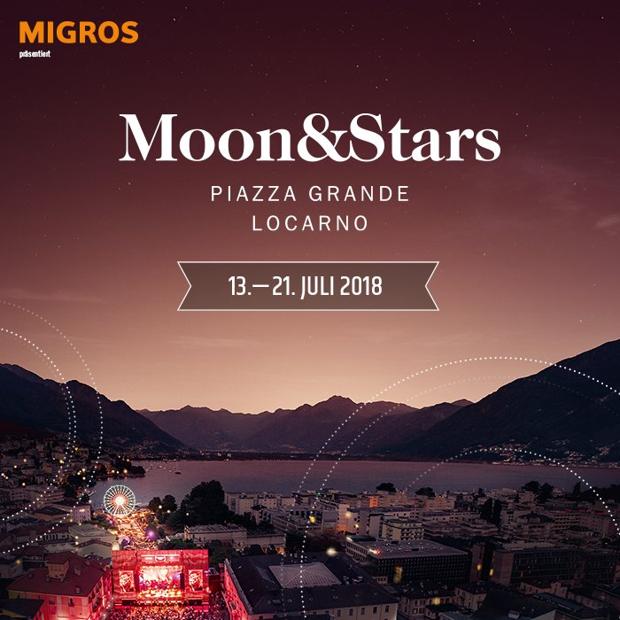 MoonandStars_ch's tweet photo. Wir kommen zurück: Vom 13. - 21. Juli 2018 feiern wir mit dir! <3 Mehr Infos &amp; Tickets fürs Moon&amp;Stars 2018: https://t.co/xfwHcOtQw8 #moonandstars18 https://t.co/YOJpT6MZV5