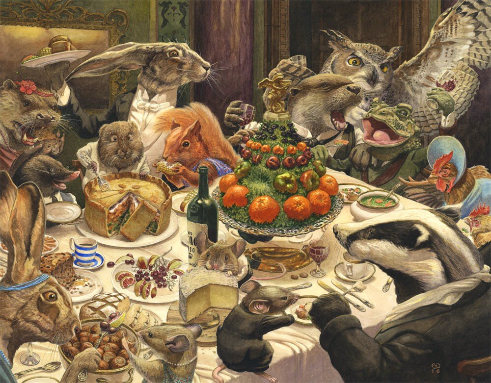 HannahKates1's tweet photo. #MGBookmas, youβll find me chowing down at any feast in REDWALL. Brian Jacques is the only man who can make my mouth water for a salad. #mglit #mglitchat #amreading #yumyum #kidlit #mgminded https://t.co/YsEsEoCmzv
