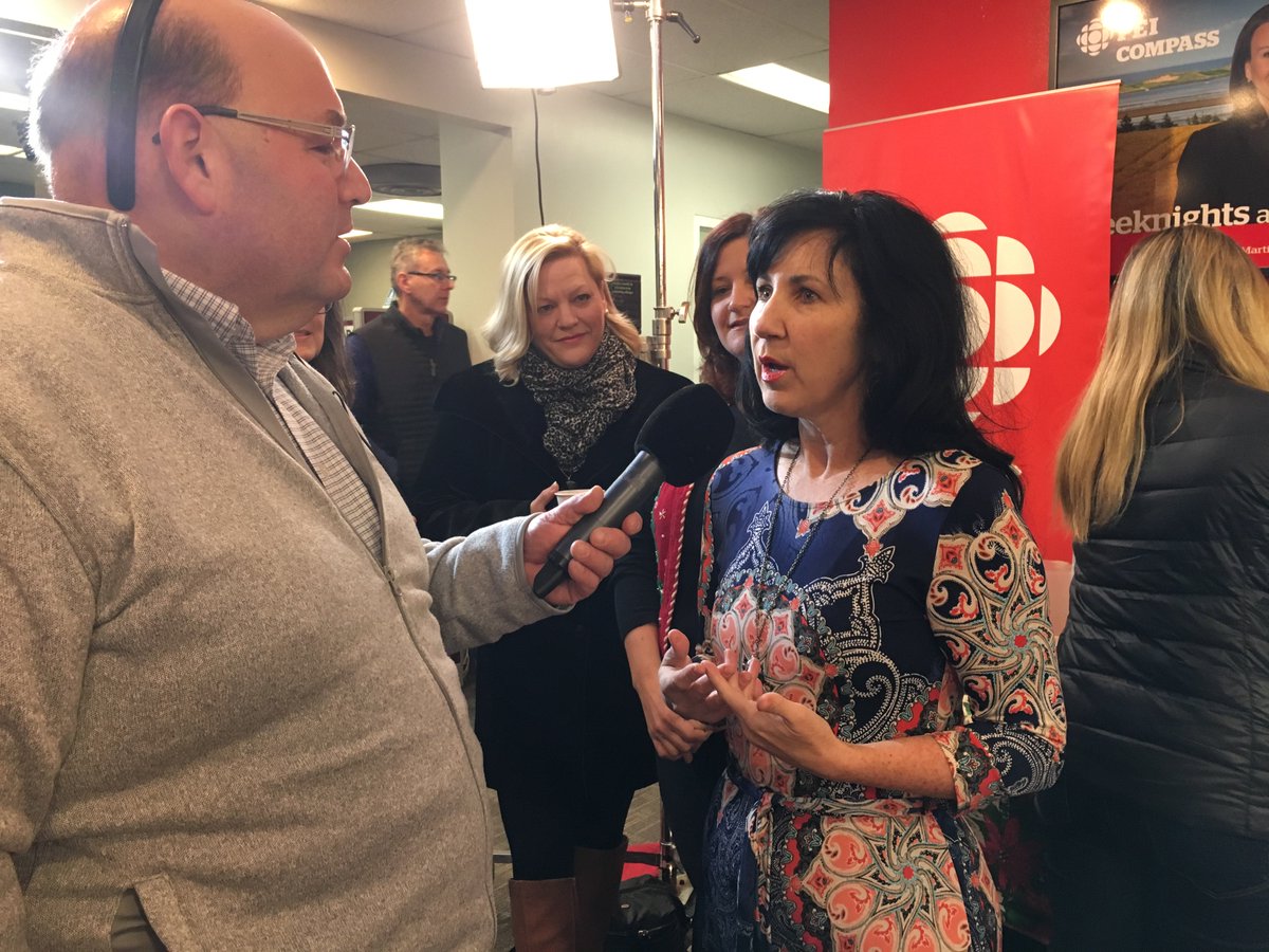 mitchcormierCBC's tweet photo. Kristin Lund of Winding Path is helping facilitate a movement to get more women in politics, the group also made a donation to #CBCFeedPEI https://t.co/TgP0szSTJN