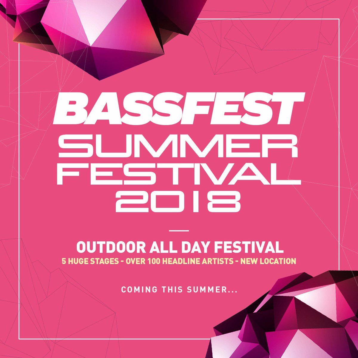 Bassfest_uk's tweet photo. BASSFEST SUMMER FESTIVAL 2018 ☀️

Outdoor All Day Festival - Coming this summer! 5 Huge Stages - Over 100 Headline Artists - Brand New Location!

Sign up now &amp; register for Priority Discounted Tickets, Line up, Date &amp; Venue Announcements > https://t.co/qbLglRDp6J

LIKE + RT 🌻 https://t.co/3OsUSee39e