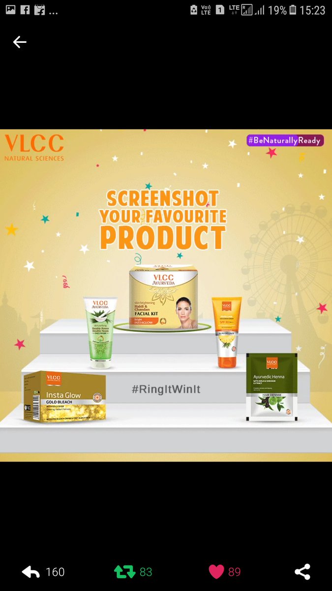 RubyAga9339's tweet photo. @VLCCpersonal Always My Favourite Facial Kit ๐๐๐๐
#RingItWinIt #BeNaturallyReady
join @Ramprasad43
@nbanthia0
@AnitaYa05853817
@ishu
@niteshvats7 https://t.co/1qgHeJxWNx