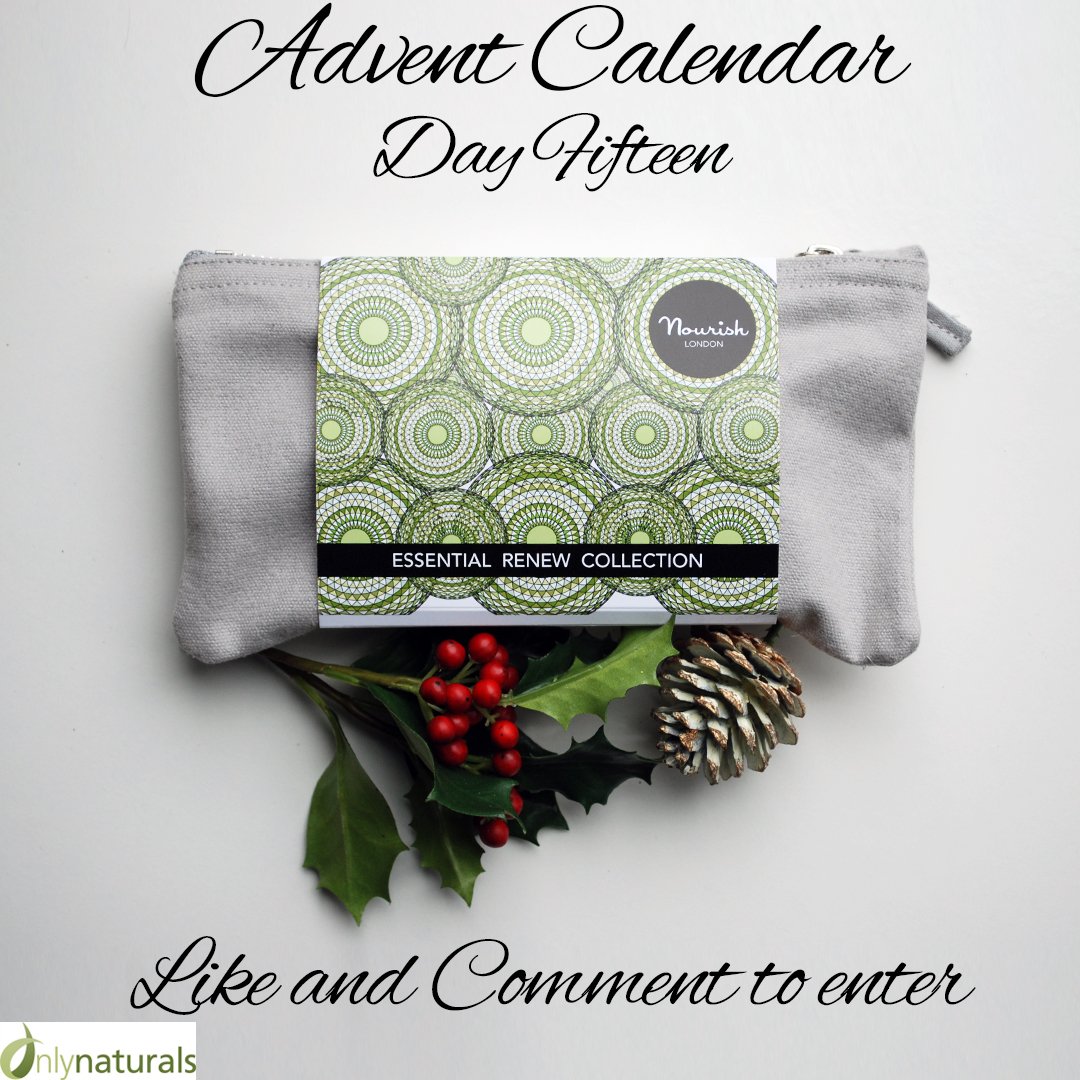 Advent Calendar Day 15 - Win a @Nourish_Skin Essential Renew Collection. You can enter on our Facebook or Instagram pages, or both to double your chances! instagram.com/onlynaturalsuk/ facebook.com/onlynaturals/ #organicbeauty #naturalbeauty #advent #christmas