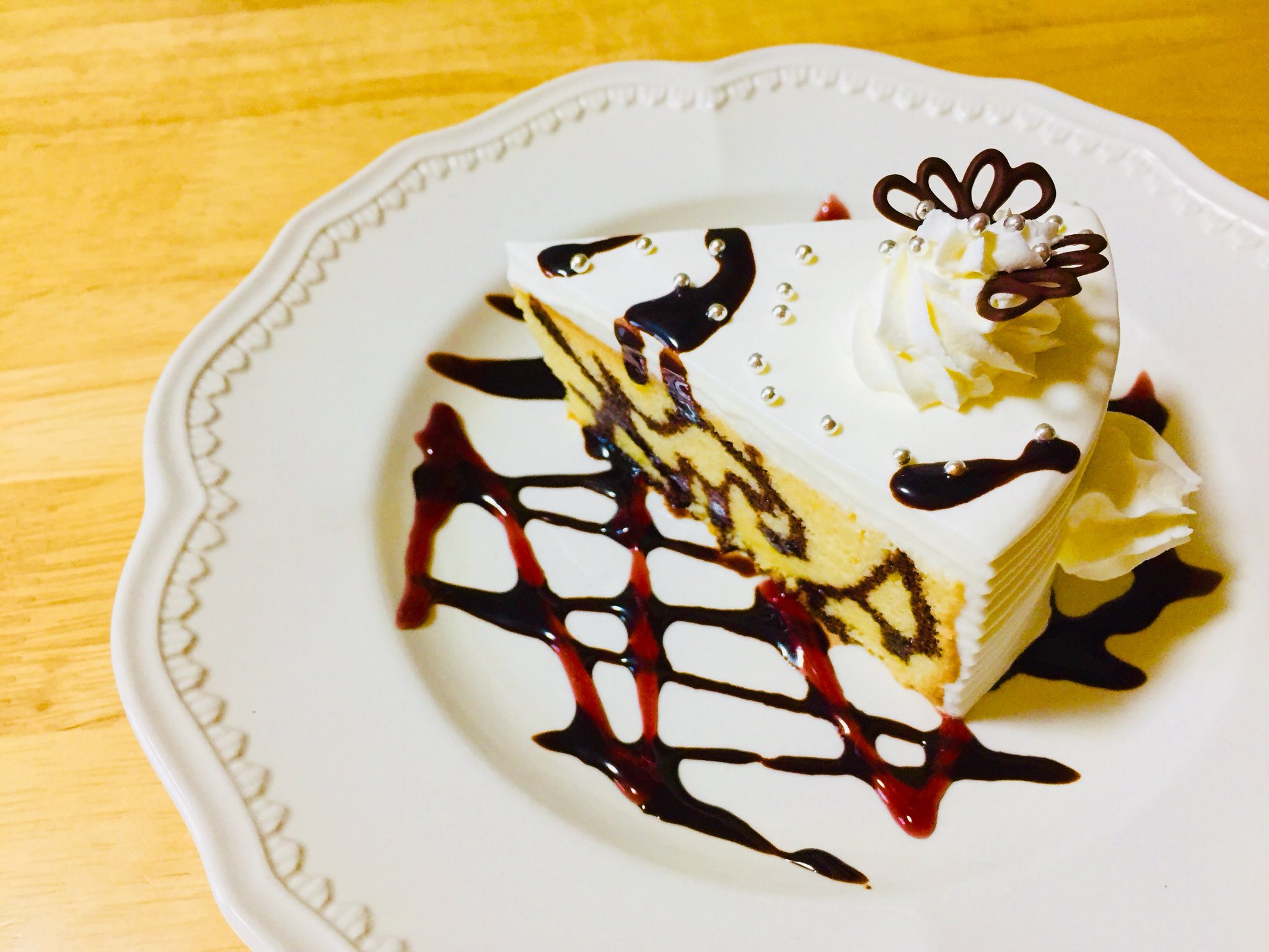 Kiko Cafe アニメスイーツ100 No 2 まど マギ マミさんのお茶会ケーキ ナカちゃんリクエストありがとうございました