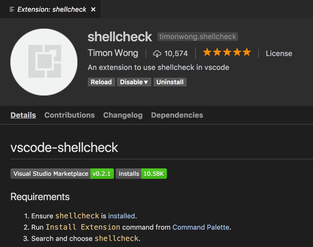xabim's tweet image. My scripts are going to be better now (and also my life) #shellcheck #bash