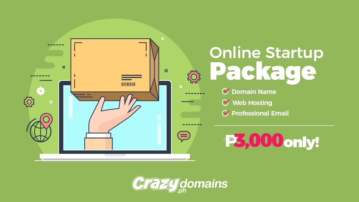 crazydomainsph's tweet photo. 2018 is coming up real fast. If you want to get your business, now is the time to do it. Get started with our Online Startup Package!

Click here: https://t.co/JQdI1BlzfA https://t.co/Cqbwbe1CaA