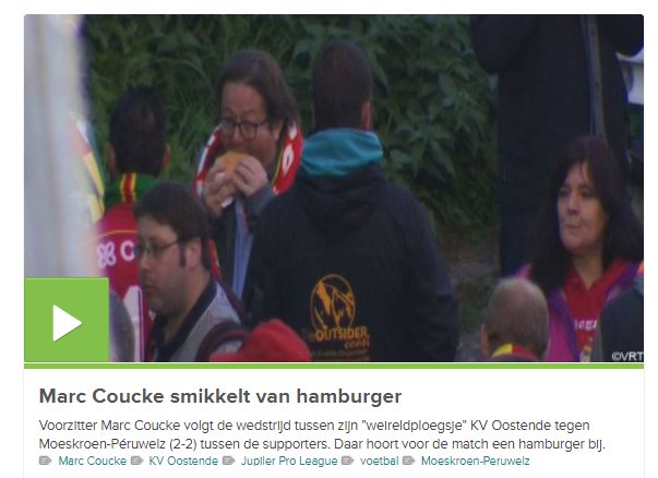 ExcelMouscron's tweet photo. We hebben uw hamburger al besteld @CouckeMarc ! Tot vanavond in de spionkop? 😉🍔⚽️ #MOEKVO https://t.co/5AMOQpqb1V