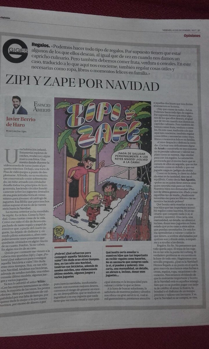 TeAyudoA_Educar's tweet photo. Mi primer artículo publicado en @diariolaopinion ¡Espero que os guste! 
https://t.co/eUyQqKCD91 
#grupogiges https://t.co/uCgHCCwqxy