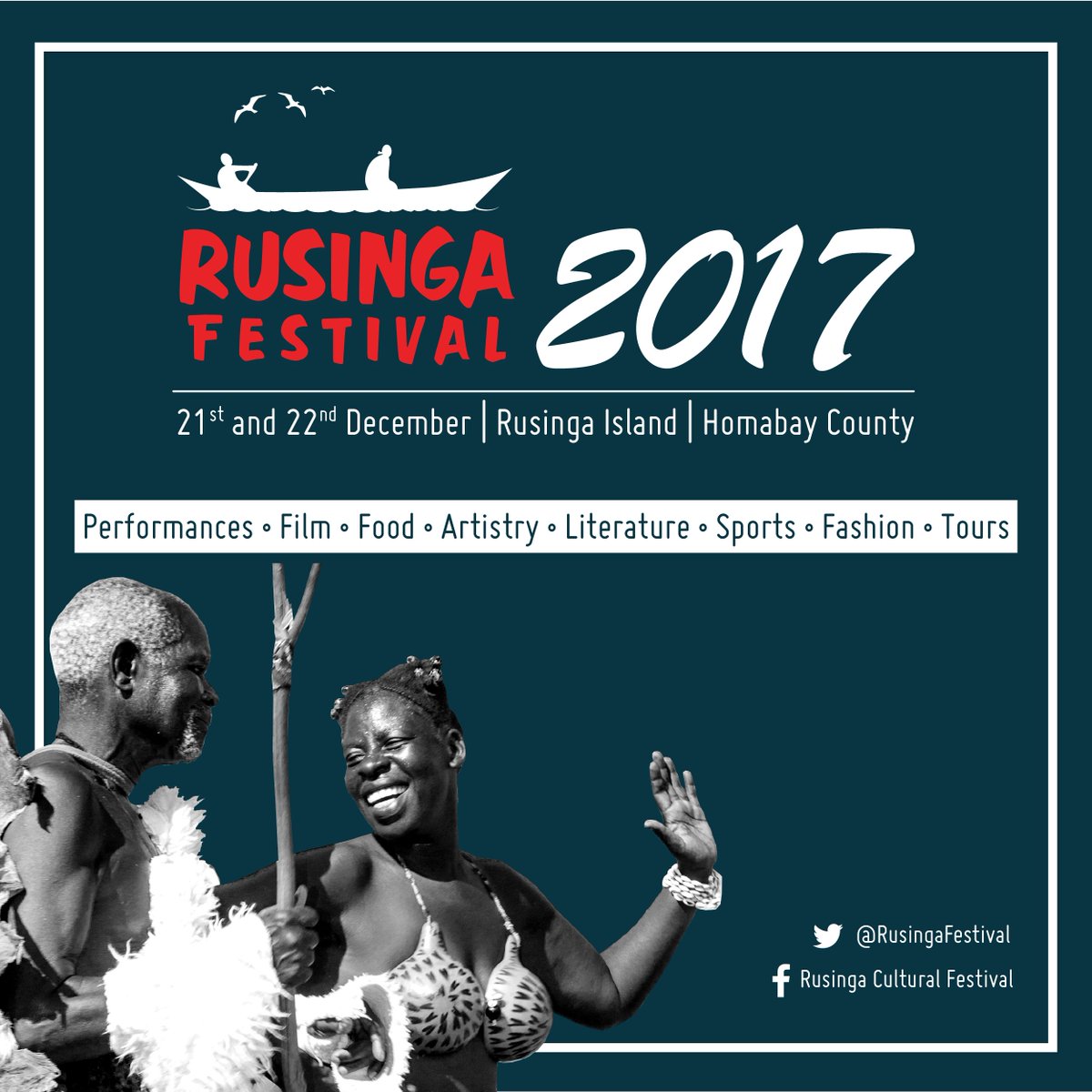 RusingaFestival's tweet photo. On 21st and 22nd December 2017, you will be left in awe as you lap up the rich Suba culture and stunning serenade of nature with every sunset and sunrise over Africa's largest fresh water lake.
#RusingaFest2017Loading #SubaCulture #SubaHeritage #TwendeWestern #TembeaKenya https://t.co/wUqInxVI0e
