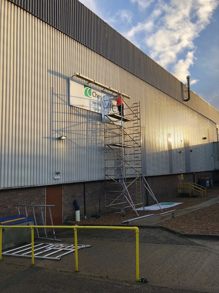 PRSYorkshire's tweet photo. Warehouse Signage for Barwick Under Construction. https://t.co/kmJMC37GjC