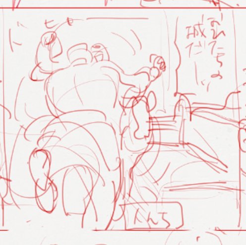 たろぽ宅に篭城するスケヤスくんラフ 