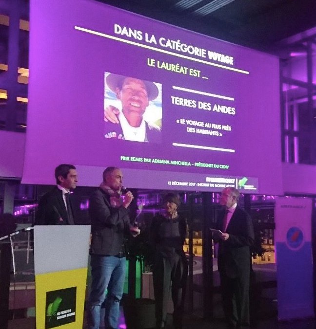 MaxHavelaarFr's tweet photo. La palme du #Tourisme Durable 🏆est officiellement attribuée à notre partenaire @TerresdesAndes #Congrats 🎉 #palmesTD2017 #solidaire https://t.co/6x3n3tEDUC