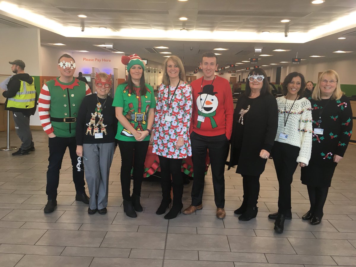 HousingRMBC's tweet photo. Rotherham Council Housing and Neighbourhoods staff showing their support for #ChristmasJumperDay https://t.co/RapsDG5YNt