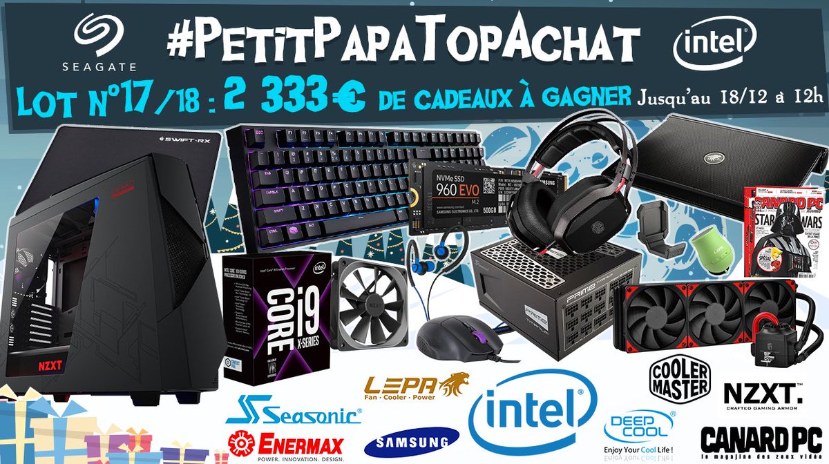 Concours 🎁 #PetitPapaTopAchat 💙

Avant dernier lot ! Le #Lot17 d'une valeur de 2 333 € est dispo !

Pour participer, #RT + Follow <a href="/TopAchat/">TopAchat</a> ! 🍀

Retrouve tous les gagnants ici :
topachat.com/pages/concours…