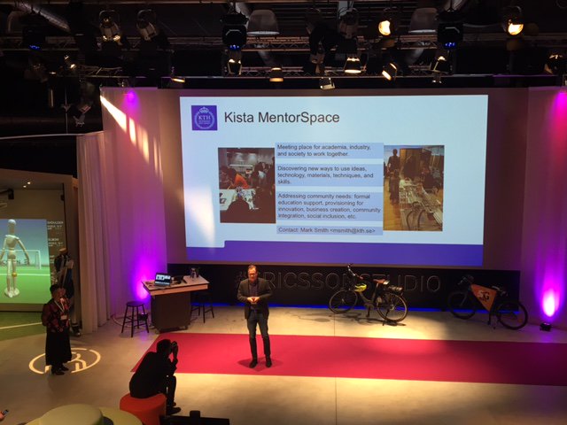 UrbanICTArena's tweet photo. The heart of #urbanictarena is the Kista Mentorspace with professor Mark Smith and in this co-creation space we gather to learn and create together. The 2G antenna from @omocogsm makes it possible for startups to develop services for everyone! @KTHkista @omocogsm @smartsthlm https://t.co/OJS7U7SWl8