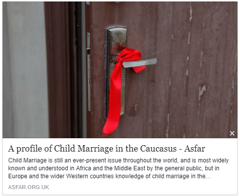 Read our CEO's, Sheniz Tan, profile on Child marriage in the Caucasus in Asfar's latest e-Journal: asfar.org.uk/profile-child-…