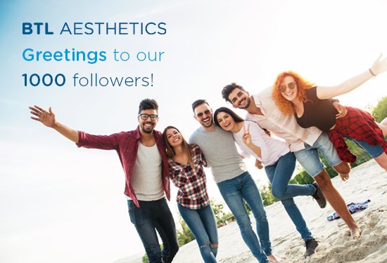 BTLaesthetics's tweet photo. We at #BTLAesthetics are happy to greet our 1000 followers on @Twitter ! We are happy to share our company news and values with you. If you are as passioned about health and beauty, we welcome you in our journey to #LookDifferentFeelDifferent https://t.co/EU8OX9kQYQ