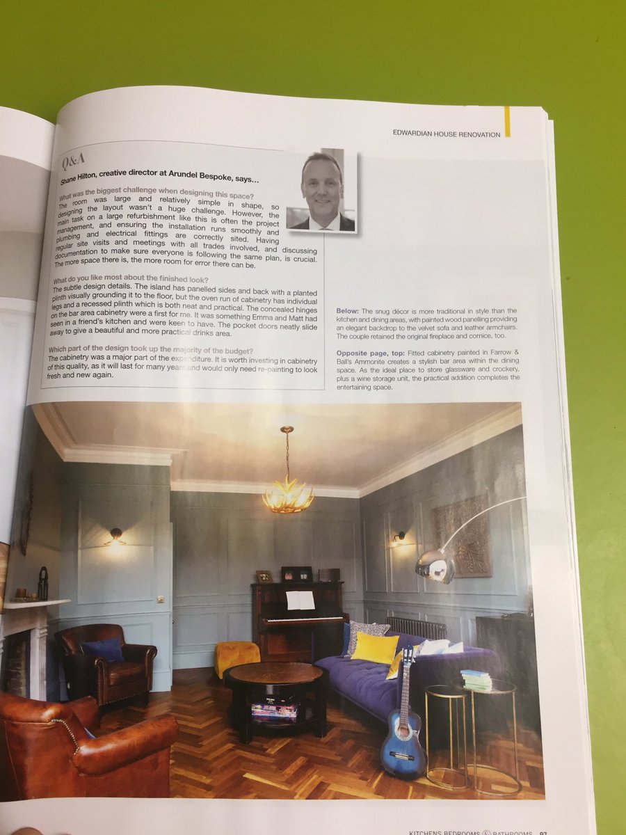 Niche_Interior's tweet photo. Enjoying a festive read of @kbbmagazine &amp; seeing our project pg 90 with Arundel bespoke   Kitchens.❤️ #interiordesign #design #renovation #interiors #kitchen #bathrooms #bedroom #idea #christmas #style #bespoke #designer #home #house #getthelook #mincepies #magazine https://t.co/7E1BiiCwK8