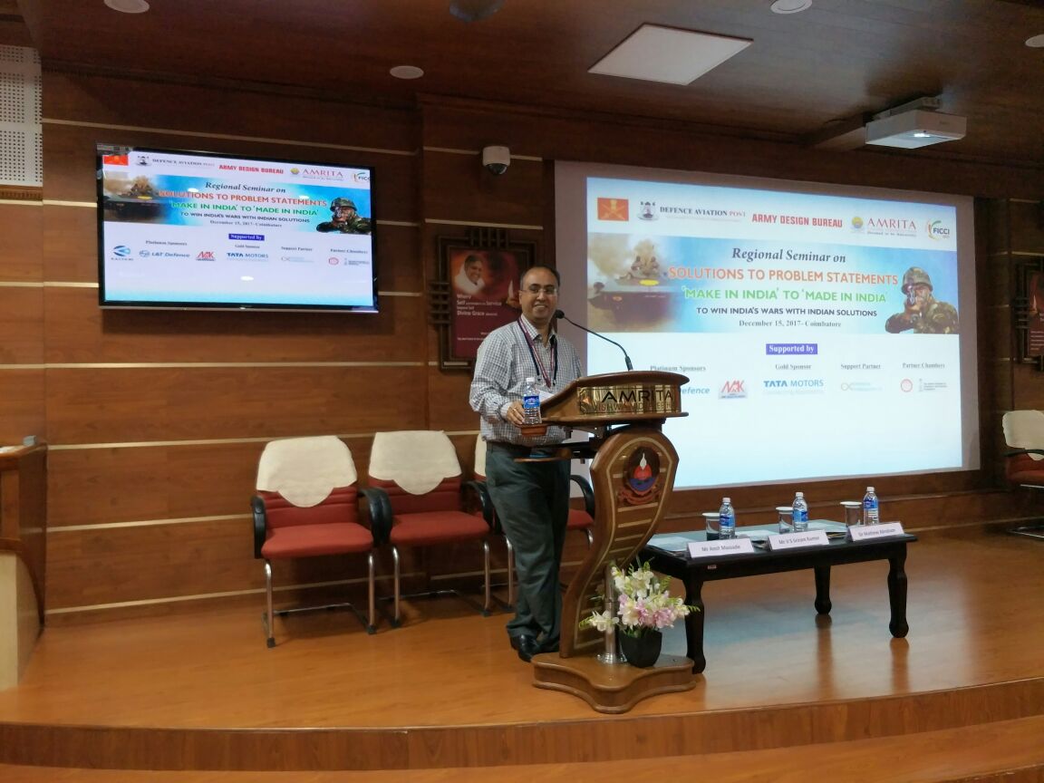 DefencePost's tweet photo. Summing Up and Closing Remarks by Session Moderator Dr Shantanu Bhowmik, Head - Research & Projects and Professor – Department of Aerospace Engineering, Amrita University #DefenceMakeInIndia event in #Coimbatore
@BharatForgeLtd @Airmak_USA @TataMotors @AMRITAedu @ADTLOfficial https://t.co/kv662hb1bm