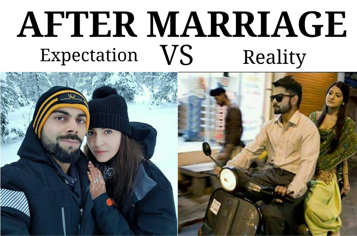 iamVajahat's tweet photo. #ViratKholi #AnushkaSharma #Vinushka #ExpectionVsReality https://t.co/pFqOg6tx4h