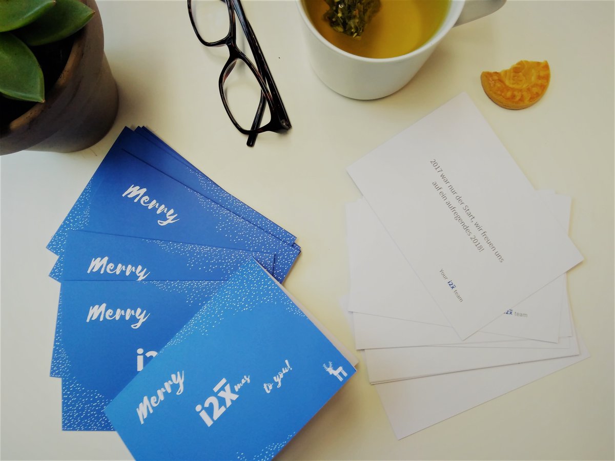 i2x_ai's tweet photo. Our i2xmas cards have arrived in our Berlin office! We'll be spreading Christmas cheer to our i2x friends very soon ☃  #i2xmas https://t.co/CseDVknRMm