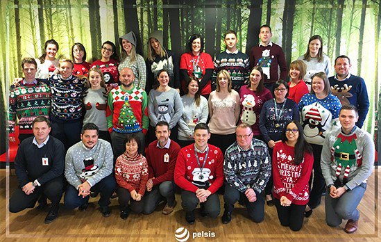 Our team are looking fantastically festive and have raised over £140 for Save the Children by supporting this year’s Christmas Jumper Day! Looking good!  #christmasjumperday <a href="/savechildrenuk/">Save the Children UK</a>