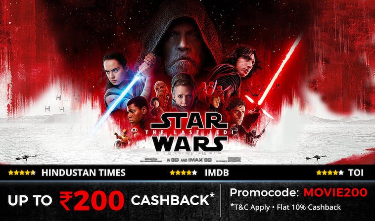 offer_dekho's tweet photo. Movie #Tickets Coupons, Offers &amp; Promotion Codes CASHBACK Up To Rs 200 On Star Wars #OfferDekho
https://t.co/Jbcv1I0yEi https://t.co/8fbdIPmYct