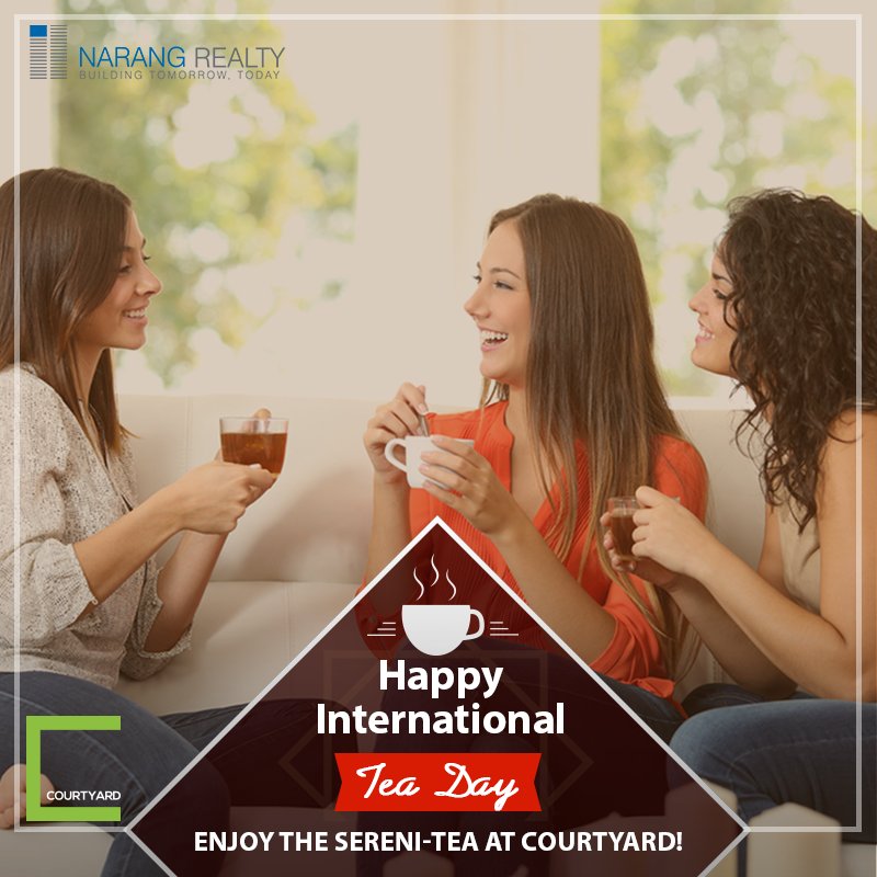 narang_realty's tweet photo. This #InternationalTeaDay put a pause in your hectic life with a warm cup of tea at your home with your loved ones. https://t.co/OfEbYemAbZ