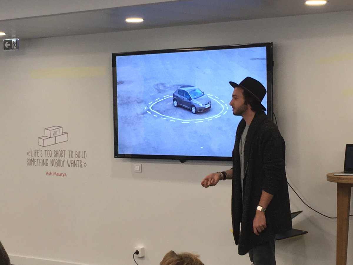 emmaroux's tweet photo. #AI for leaders chez @Total, nouvelle session organisée par @SC21s. @randhindi presente un piège à voiture autonome. Excellent ! https://t.co/BKcDCQUUDj