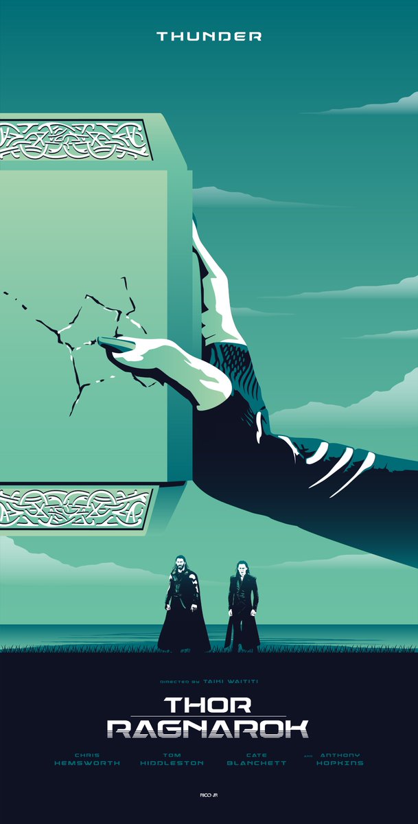 Here is what might be my last work of 2017: "God of Thunder", a new triptych dedicated to the #Marvel #THOR films trilogy. I tried something more detailed than usual and put some effort to do it so I hope you'll enjoy it as much as <a href="/MarvelStudios/">Marvel Studios</a> team may will. #ThorRagnorak