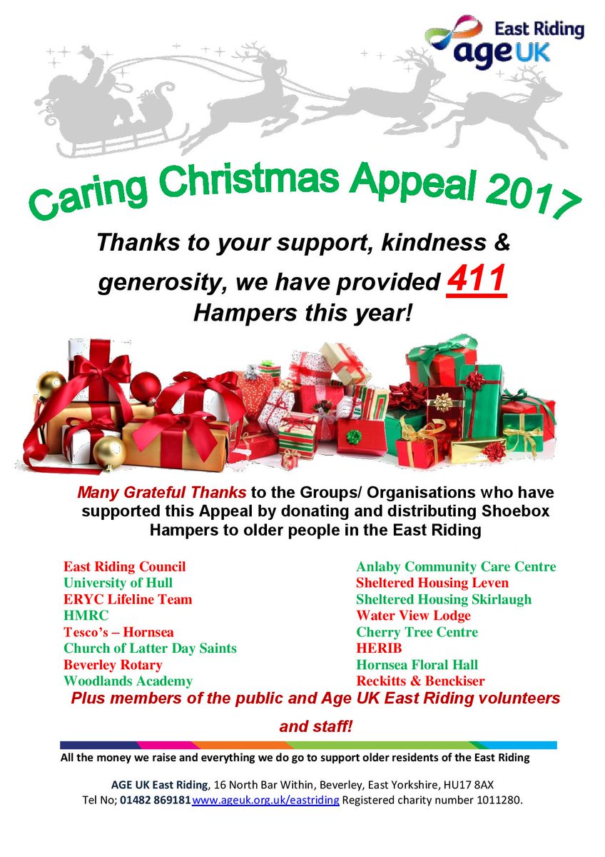 A HUGE thank you to everyone who donated shoe boxes for our Caring Christmas Appeal. This year we have been able to provide ⭐ 411 ⭐hampers to people who may be facing Christmas alone this year.