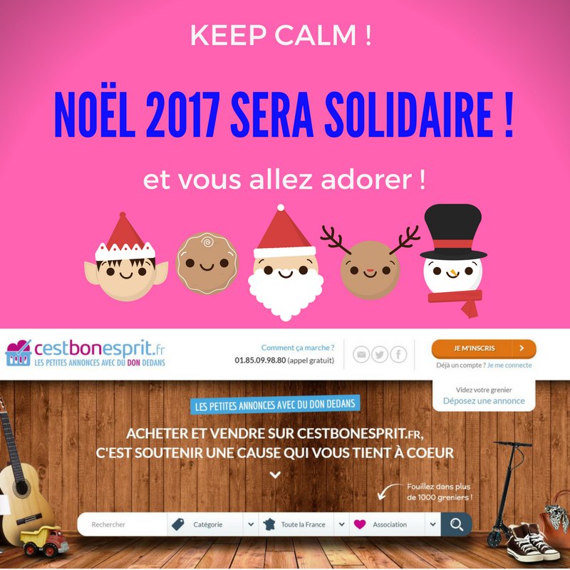 cestbonesprit's tweet photo. Un #Noel2017 #Ethique #durable et #solidaire ? 🎅
En vendant sur https://t.co/wv2ICVtgrU  je partage ma vente avec les associations de mon choix . En achetant  je permets un #don
#générosité #donnersanspayer #impactsocial #lespetitesannoncesavecdudondedans https://t.co/VllfOTxt2r