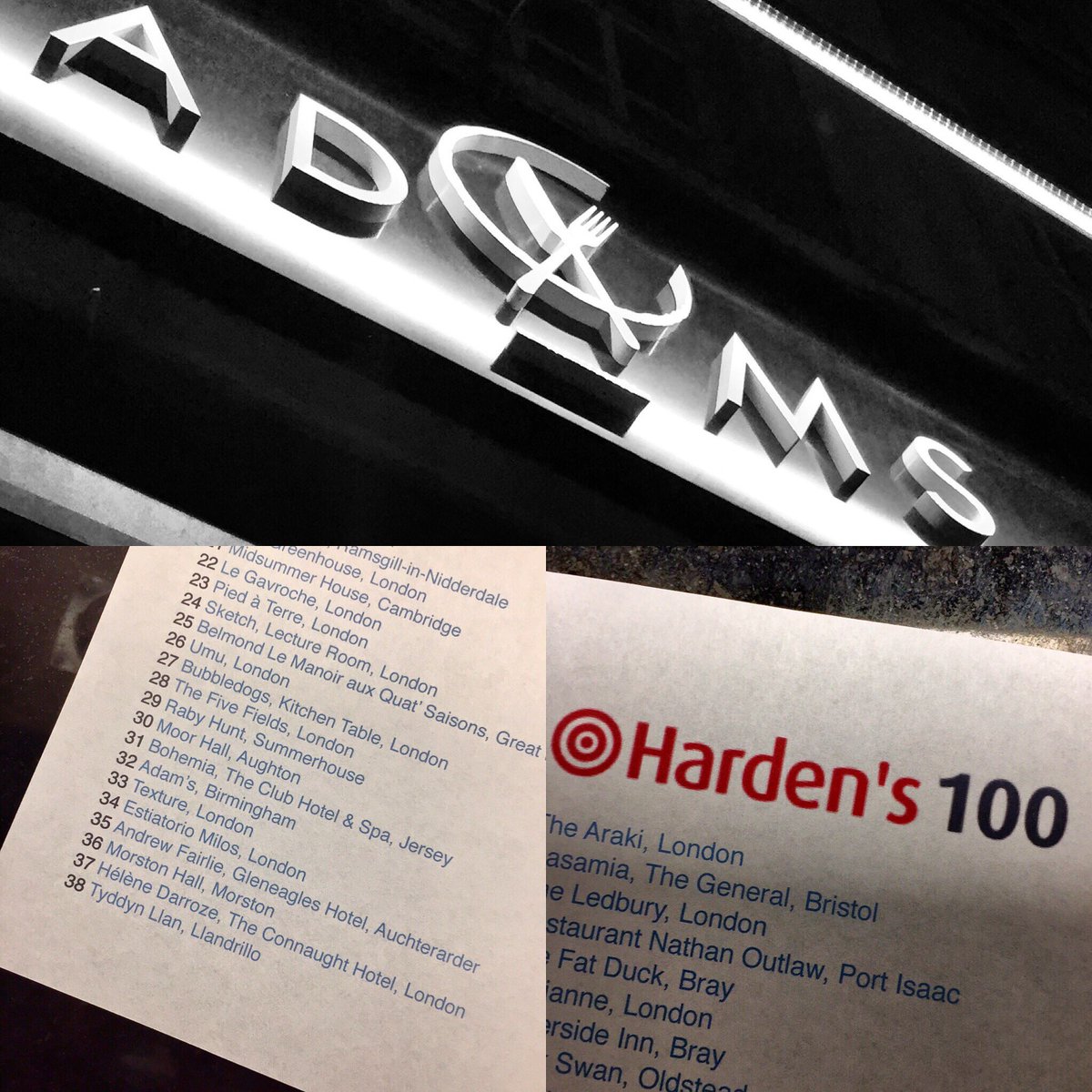 RestaurantAdams's tweet image. thrilled to be listed at number #32 in the @hardensbites top 100 restaurants
amazing effort from all the team 👏🏻🍾🍽
#top100 #restaurant #birmingham #team #dining #proud #michelin