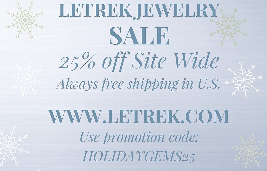 LetrekJewelry's tweet photo. Final day to get 25% off sitewide. Please share. #oneofakindjewelrysale. #FridayFeeling #jewelry Visit https://t.co/jOSUImX4dv https://t.co/Nhd94RJa7w