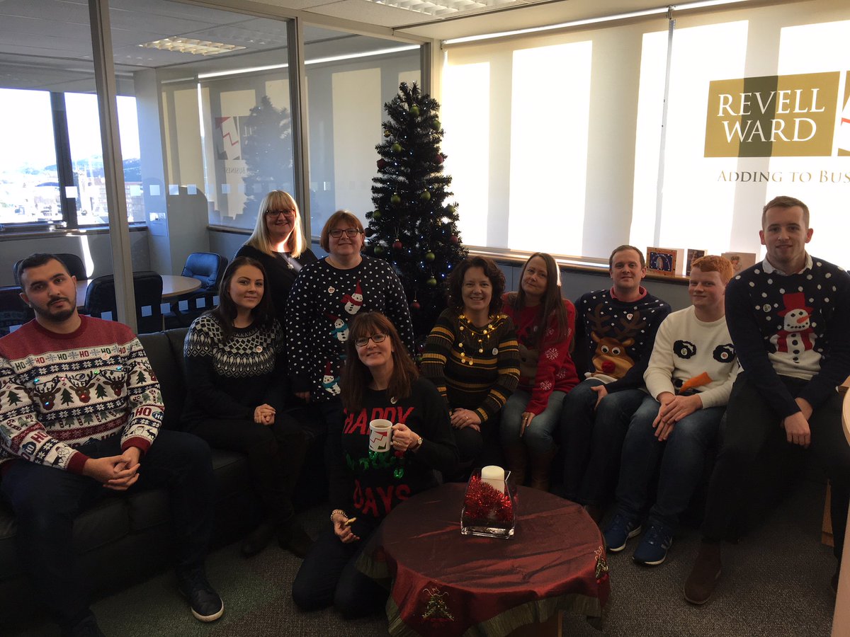 Enjoying getting into the festive spirit with <a href="/SavetheChildren/">Save the Children US</a> Christmas Jumper Day here <a href="/RevellWard/">Revell Ward</a>