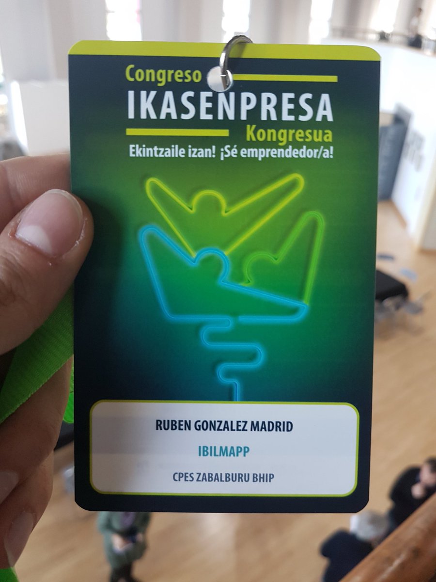 IbilMapp's tweet photo. Hoy hemos estado en el Congreso de Ikasenpresa, nos ha servido para aprender muchas cosas interesantes sobre creación y la gestión de una nueva empresa. Además ha sido divertido, muy recomendable @CZabalburu @Ekingune #ikasenpresa https://t.co/0poRSPl72R