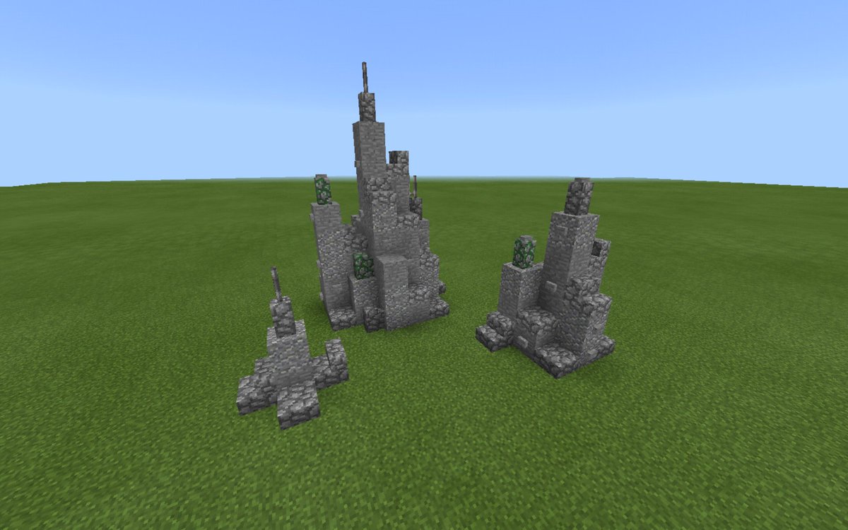 Felix15169's tweet photo. Build tipp: 3

these stone spikes are beautiful and easy to make! add them with various heights and designs to give your lakes somethings nice to look at (you can use ice and light blue glass as a variant for icy worlds)
#minecraft #minecraftbedrock #minecraftpe #builder https://t.co/WeefkdXg6d