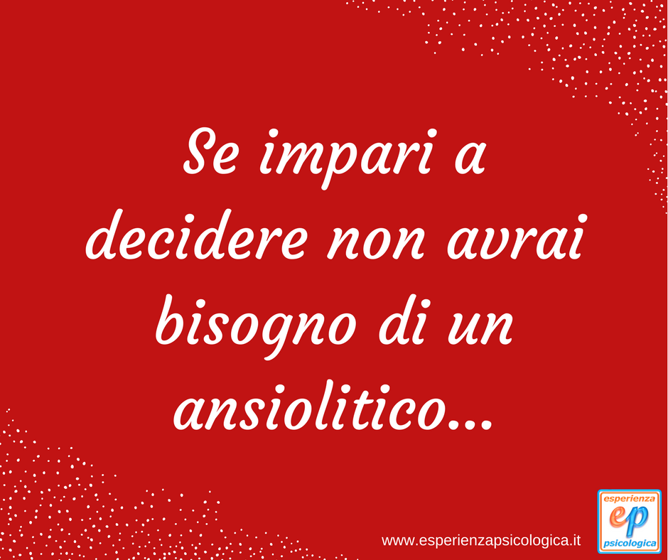 psichexperience's tweet photo. Se impari a decidere non avrai bisogno di un ansiolitico...
Buon weekend! 😉

#psicologia #ansia https://t.co/buNlHgHWHU