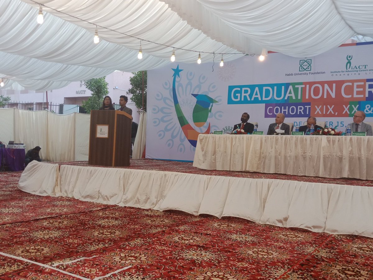 iACTHUF's tweet photo. Our student sharing his success story 

#GraduationCeremony https://t.co/hgWpcwURig