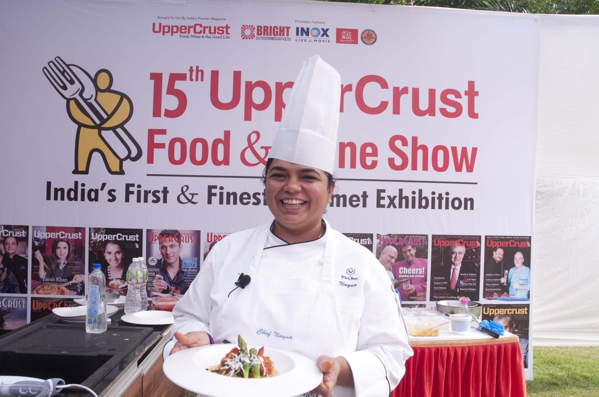 uppercrustmag's tweet photo. Another super and varied platter of #Cuisine presented by city's top #chefs at the 15th UpperCrust Food Show #UCFS2017 #masterclass #food https://t.co/8R94jHdgTt